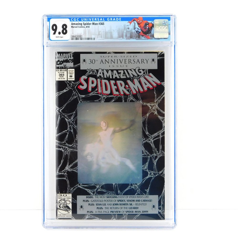 AMAZING SPIDER-MAN 365 CGC 9.8 Custom Label White Page Hologram